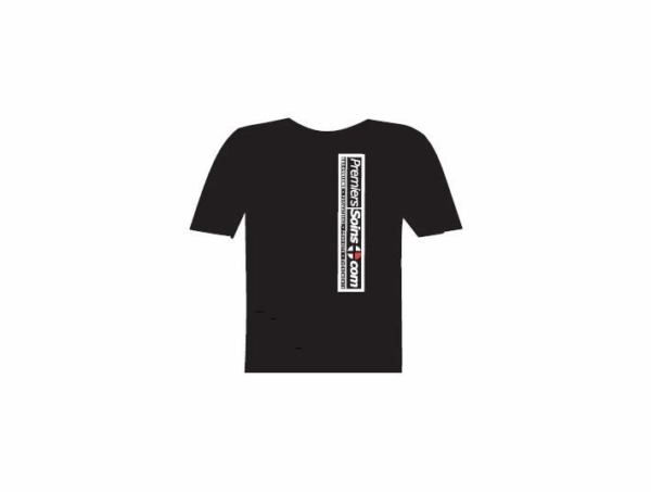 Premierssoins.com - Chandail T-shirt (Logo original) noir moyen