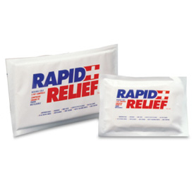 Rapid Relief - Compresse Gel Froide/Chaude Réutilisable Avec Gel Form-Fit (4 pouces x 6 pouces)