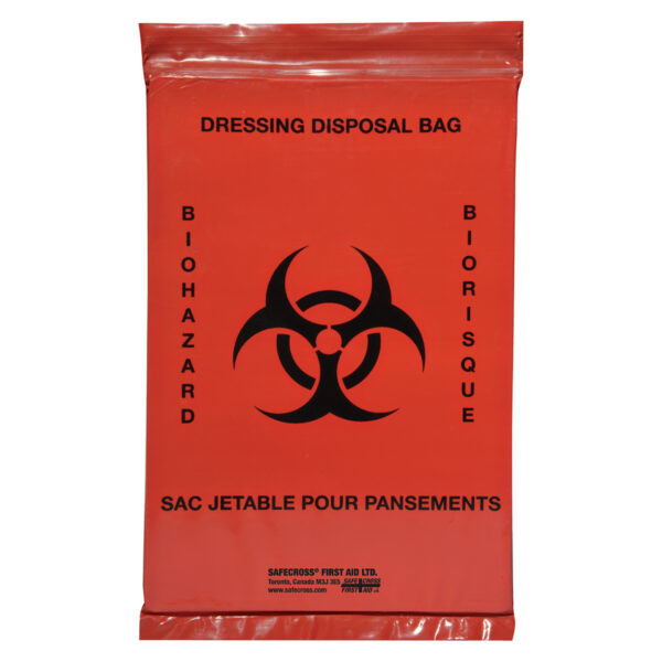 Sac de recueil de déchets biomédicaux, à usage unique -paquet de 100