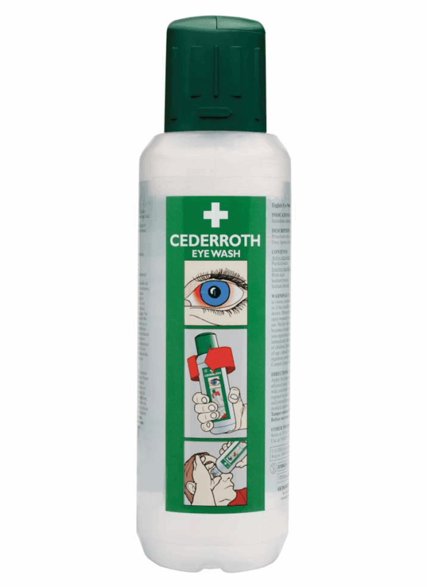 Douche oculaire CEDERROTH 500ml, utilisation unique