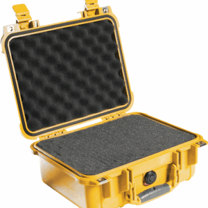 Pelican 1400 - Coffret étanche sans rembourrage (Choix de couleurs) jaune