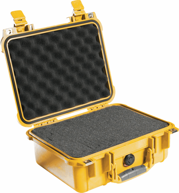 Pelican 1400 - Coffret étanche sans rembourrage (Choix de couleurs) jaune