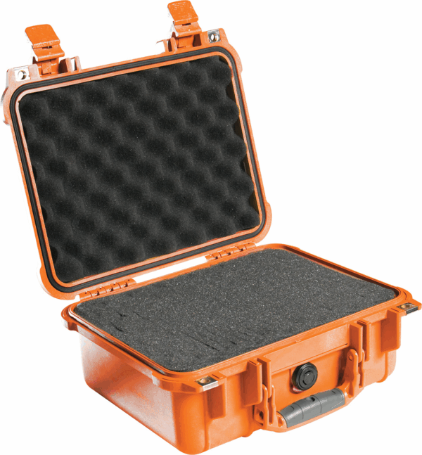 Pelican 1400 - Coffret étanche sans rembourrage (Choix de couleurs) orange