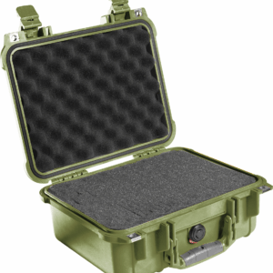Pelican 1400 - Coffret étanche sans rembourrage (Choix de couleurs) vert
