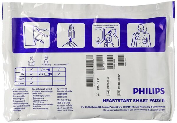 Électrodes Phillips HeartStart FRx SMART II pour adultes – Image 3