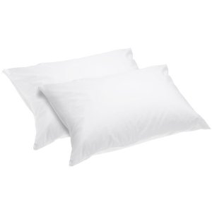 Taie d'oreiller (Couleur blanc - Polyester/Coton 50%-50%)