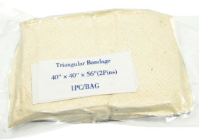 Écharpe Triangulaire (40 pouces x 40 pouces x 56 pouces - Emballée sous vide)