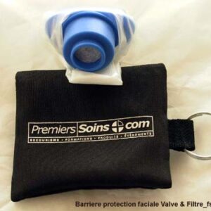 Masque de poche porte clefs pour RCR, avec valve et filtre