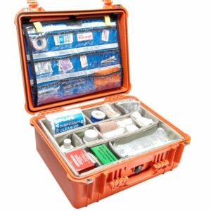 Pelican 1550EMS - Coffret étanche avec Compartiments/séparateurs (Choix de couleurs)