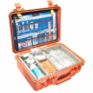 Pelican 1500EMS - Coffret étanche avec Compartiments/séparateurs (Choix de couleur)