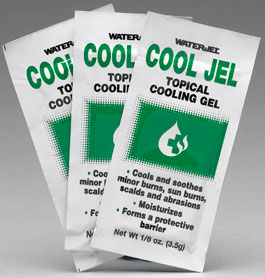 Water Jel - Cool Jel - Gel apaisant pour brûlures, à l'unité (3,5 grammes par sachet)