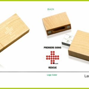 Clef USB PREMIERS SOINS.com gravé 1G ou plus selon la disponibilité