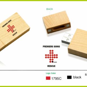 Clef USB PREMIERS SOINS.com imprimé 1G ou plus selon la disponibilité