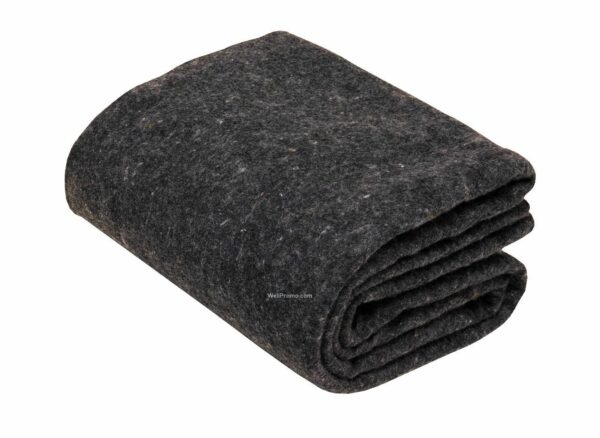 Couverture d'urgence en laine 50% (couleur grise - 60 pouces x 84 pouces)