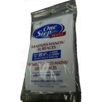 One Step - Lingettes désinfectantes (Tue 99.9% des Germes - 5,5 pouces x 6,13 pouces - 12 unités par paquet - emballées individuellement)