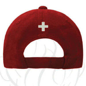 Casquette de SECOURISTE PREMIERS SOINS.com (rouge)