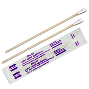 Applicateur coton-tige stérile (3 pouces de longueur - 6 sachets de 2 tiges par boîte)