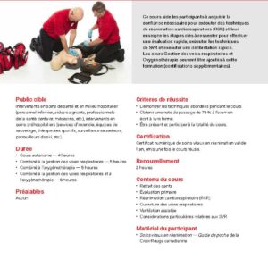 Formation -Gestion des Voies Respiratoires- CROIX-ROUGE (GVR) 1h