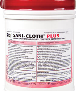 Sani-Cloth Plus désinfectant de surface, chiffons jetables germicides
