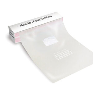 Protecteur facial de pratique avec filtre protecteur pour RCR (100 unités par paquet) -sans dessin-