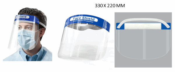 Visière de protection transparente