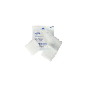Éponges non tissées, 5,1 x 5,1 cm, 4 plis, 2 unités, stériles, boîte de 25