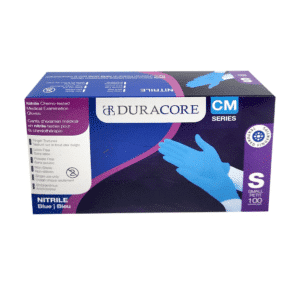 Gants d'examen médical en nitrile bleu testés contre la chimio – caisse de 1000 (large)